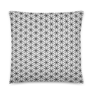 TRILLYYON - White & Black - Flower Of Life Pillows