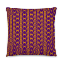 Load image into Gallery viewer, TRILLYYON - Purple  - Flower Of Life Pillows
