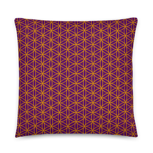 TRILLYYON - Purple  - Flower Of Life Pillows