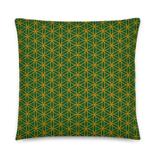Load image into Gallery viewer, TRILLYYON - Green  - Flower Of Life Pillows