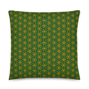 TRILLYYON - Green  - Flower Of Life Pillows