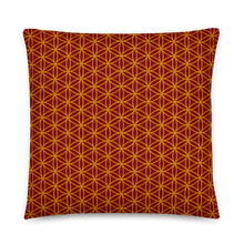 Load image into Gallery viewer, TRILLYYON - Red  - Flower Of Life Pillows