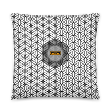 Load image into Gallery viewer, TRILLYYON - White &amp; Black - Flower Of Life Pillows
