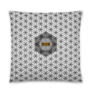 TRILLYYON - White & Black - Flower Of Life Pillows