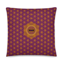 Load image into Gallery viewer, TRILLYYON - Purple  - Flower Of Life Pillows