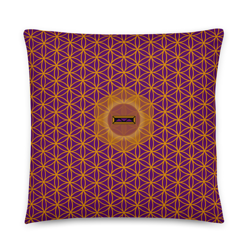 TRILLYYON - Purple  - Flower Of Life Pillows