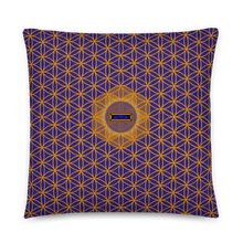 Load image into Gallery viewer, TRILLYYON - Blue  - Flower Of Life Pillows