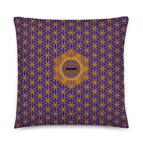 TRILLYYON - Blue  - Flower Of Life Pillows