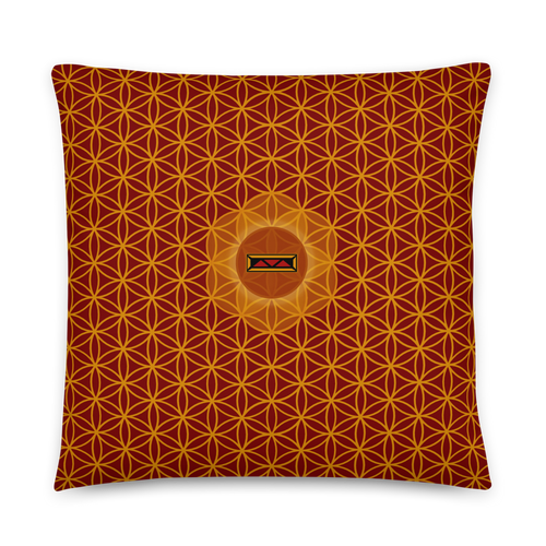 TRILLYYON - Red  - Flower Of Life Pillows