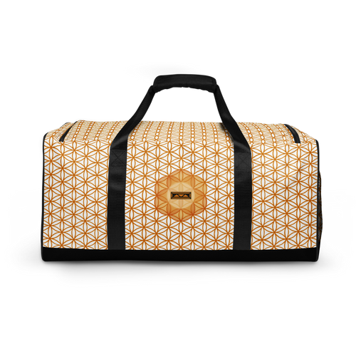 TRILLYYON - White & Gold - Flower Of Life Duffle Bag