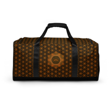 Load image into Gallery viewer, TRILLYYON - Black &amp; Gold - Flower Of Life Duffle Bag