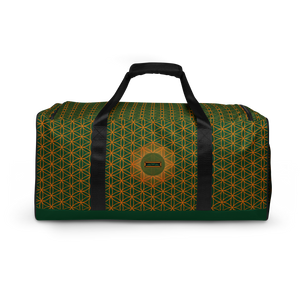TRILLYYON - Green  - Flower Of Life Duffle bag