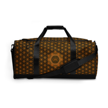 Load image into Gallery viewer, TRILLYYON - Black &amp; Gold - Flower Of Life Duffle Bag