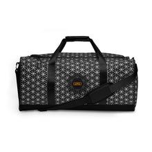 Load image into Gallery viewer, TRILLYYON - Black &amp; White  - Flower Of Life Duffle Bag