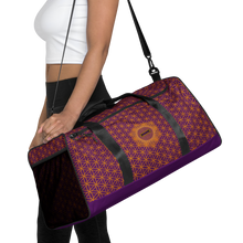 Load image into Gallery viewer, TRILLYYON - Purple  - Flower Of Life Duffle bag