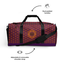 Load image into Gallery viewer, TRILLYYON - Purple  - Flower Of Life Duffle bag