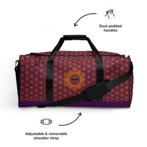 TRILLYYON - Purple  - Flower Of Life Duffle bag