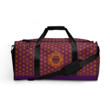 Load image into Gallery viewer, TRILLYYON - Purple  - Flower Of Life Duffle bag