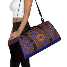 Load image into Gallery viewer, TRILLYYON - Blue  - Flower Of Life Duffle bag