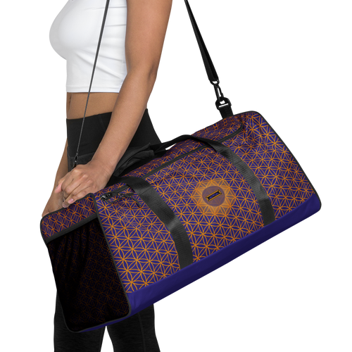 TRILLYYON - Blue  - Flower Of Life Duffle bag