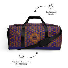 Load image into Gallery viewer, TRILLYYON - Blue  - Flower Of Life Duffle bag