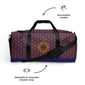 TRILLYYON - Blue  - Flower Of Life Duffle bag