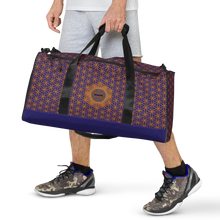 Load image into Gallery viewer, TRILLYYON - Blue  - Flower Of Life Duffle bag