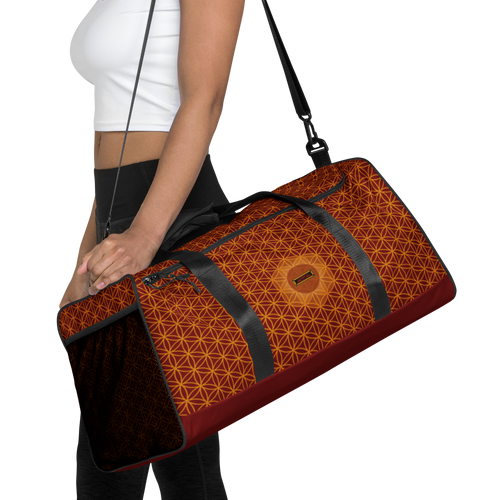 TRILLYYON - Red  - Flower Of Life Duffle bag