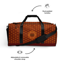 Load image into Gallery viewer, TRILLYYON - Red  - Flower Of Life Duffle bag