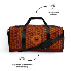 TRILLYYON - Red  - Flower Of Life Duffle bag