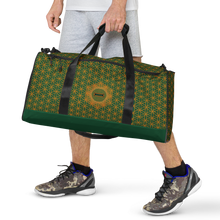 Load image into Gallery viewer, TRILLYYON - Green  - Flower Of Life Duffle bag