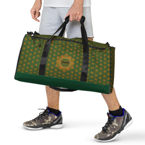 TRILLYYON - Green  - Flower Of Life Duffle bag