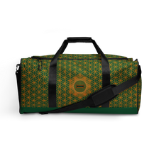 Load image into Gallery viewer, TRILLYYON - Green  - Flower Of Life Duffle bag