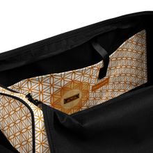 Load image into Gallery viewer, TRILLYYON - White &amp; Gold - Flower Of Life Duffle Bag