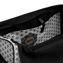 Load image into Gallery viewer, TRILLYYON - White &amp; Black - Flower Of Life Duffle Bags