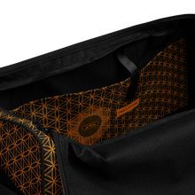 Load image into Gallery viewer, TRILLYYON - Black &amp; Gold - Flower Of Life Duffle Bag