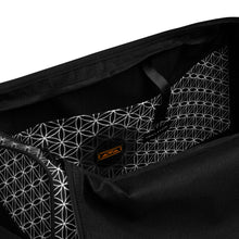 Load image into Gallery viewer, TRILLYYON - Black &amp; White  - Flower Of Life Duffle Bag