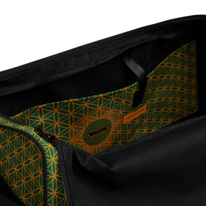 TRILLYYON - Green  - Flower Of Life Duffle bag