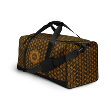 Load image into Gallery viewer, TRILLYYON - Black &amp; Gold - Flower Of Life Duffle Bag