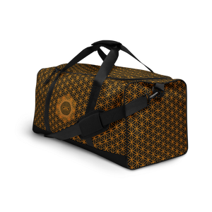 TRILLYYON - Black & Gold - Flower Of Life Duffle Bag