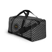 Load image into Gallery viewer, TRILLYYON - Black &amp; White  - Flower Of Life Duffle Bag