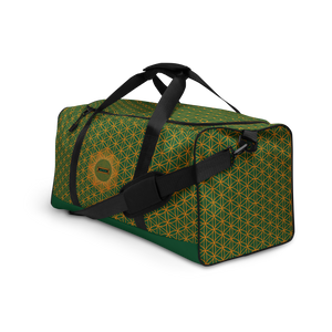 TRILLYYON - Green  - Flower Of Life Duffle bag