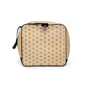 TRILLYYON - White & Gold - Flower Of Life Duffle Bag