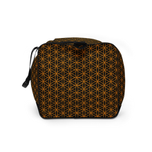 Load image into Gallery viewer, TRILLYYON - Black &amp; Gold - Flower Of Life Duffle Bag