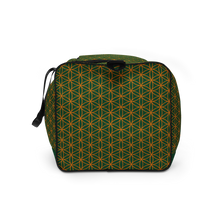 Load image into Gallery viewer, TRILLYYON - Green  - Flower Of Life Duffle bag