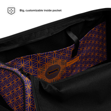Load image into Gallery viewer, TRILLYYON - Blue  - Flower Of Life Duffle bag
