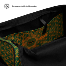 Load image into Gallery viewer, TRILLYYON - Green  - Flower Of Life Duffle bag