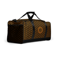 Load image into Gallery viewer, TRILLYYON - Black &amp; Gold - Flower Of Life Duffle Bag
