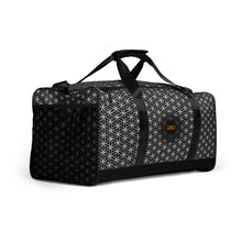 Load image into Gallery viewer, TRILLYYON - Black &amp; White  - Flower Of Life Duffle Bag