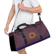 Load image into Gallery viewer, TRILLYYON - Blue  - Flower Of Life Duffle bag